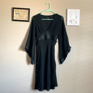 Express sheer silk dress. Size 6.